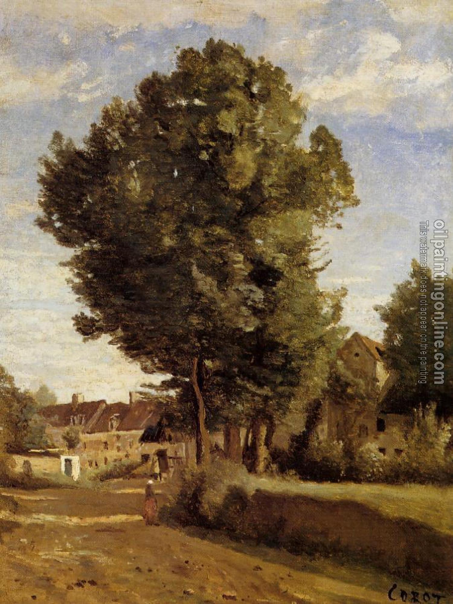 Corot, Jean-Baptiste-Camille - A Village near Beauvais